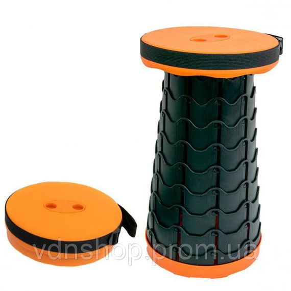 Раскладной стул, складной табурет Retractable Stool. Цвет: оранжевый MN-19 | Зображення 1