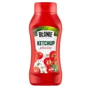 Кетчуп томатний пікантний Blonie Pikantny, 500 г, Польща, гострий, до м'яса та шашки