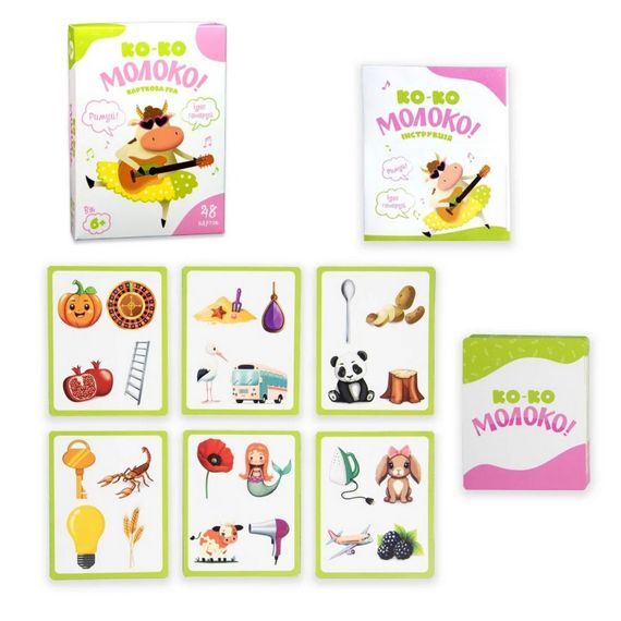 Карткова гра "Ко-ко Молоко" 30386 розважальна, українською мовою | Зображення 1