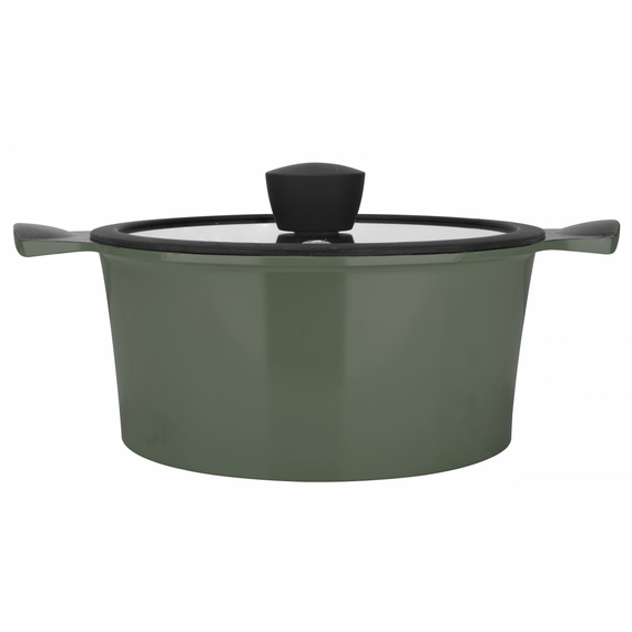 Каструля Ringel Zitrone Olive з кришкою 4.2 л (RG-2108-24/1/OL) Оливковий | Зображення 1