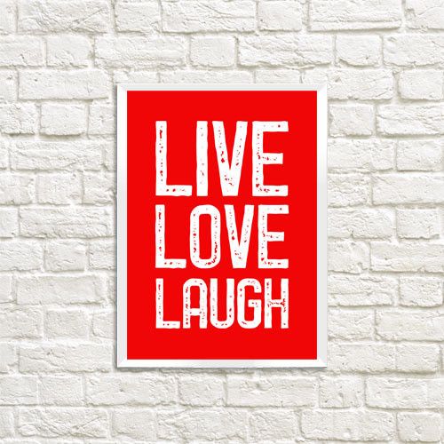 Постер у рамці Live Love Laugh A3 (WMT3_19L007)