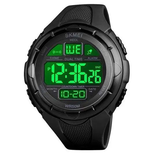 Часы тактические противоударные SKMEI 1656BK / Часы спортивные / Армейские JN-465 часы противоударные | Зображення 1