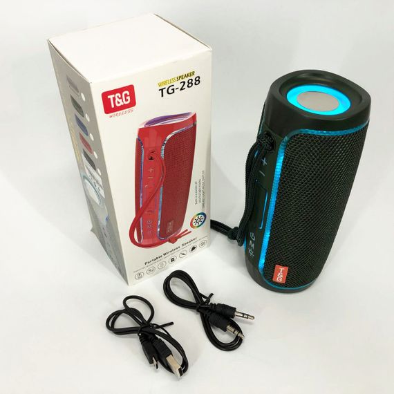 Колонка музична з підсвічуванням bluetooth TG288, Bluetooth колонка з освітленням QR-30