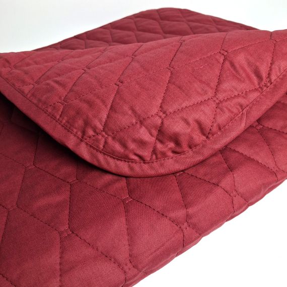 Покривало SoundSleep Siera бавовняне ранфорс 160х220 см бургунді (2800004819152) | Зображення 4