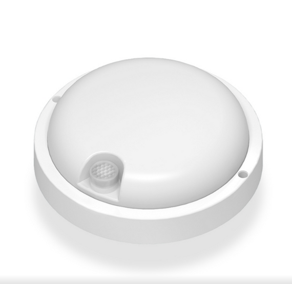 LED Світильник 12W 5000К IP54 круглий білий з датчиком ІК Videx | Зображення 2