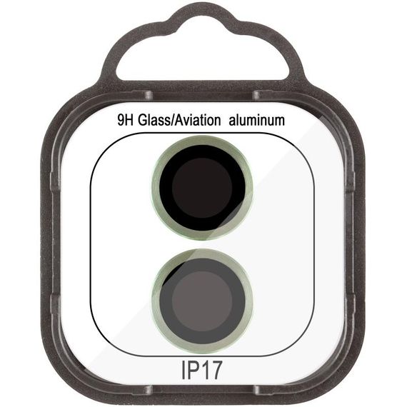 Захисне скло Metal Classic на камеру (у упак.) для Apple iPhone 17 (6.3") Салатовий / Light Green | Зображення 1