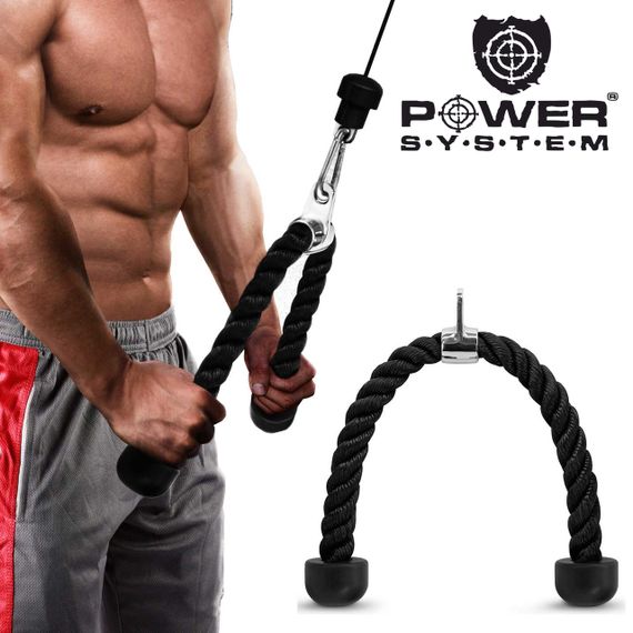 Канат для трицепса з подвійним хватом Power System PS-4041 Triceps Rope Black/Red | Зображення 4