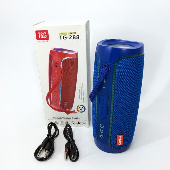 Портативна бездротова колонка з хорошим звуком TG288, Колонка usb s Bluetooth блютуз світлова MK-45 | Зображення 5