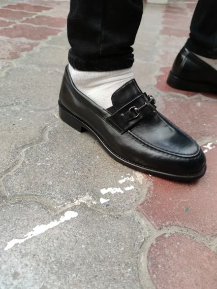 Чорні туфлі без шнурівок 44 розмір | Зображення 2