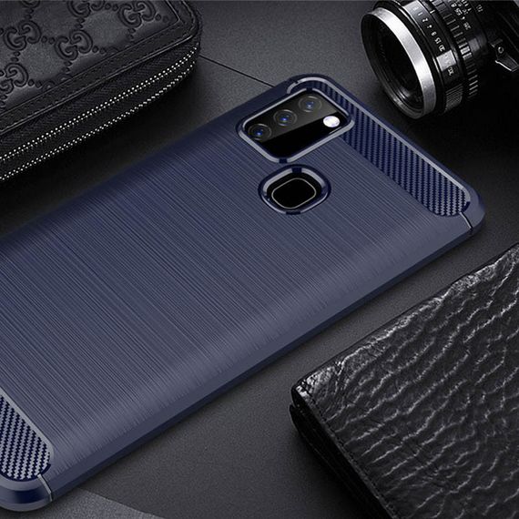 TPU чохол накладка Slim Series для Samsung Galaxy A21s Blue | Зображення 1