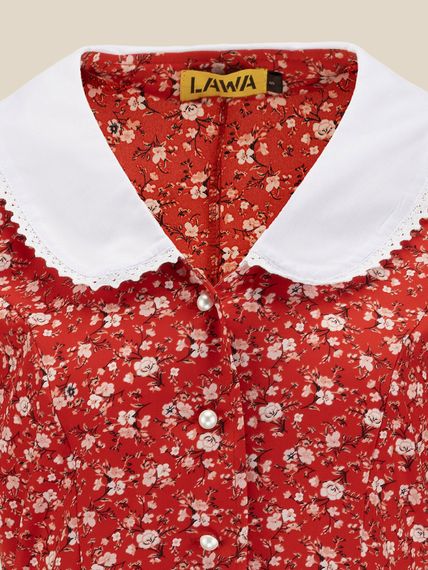 Сукня з візерунком жіноча LAWA WTC02495 L Червоний shop (2000999638862) | Зображення 1