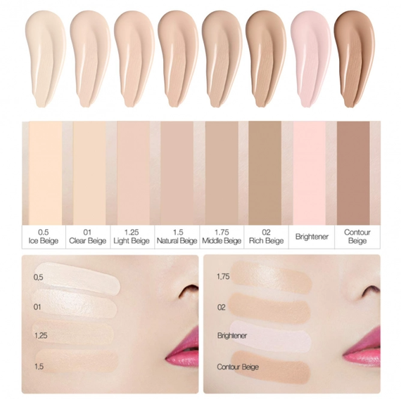 Консилер The Saem Cover Perfection Tip Concealer SPF28/РА++ - 1.25 Light Beige (6,5 g) | Зображення 1