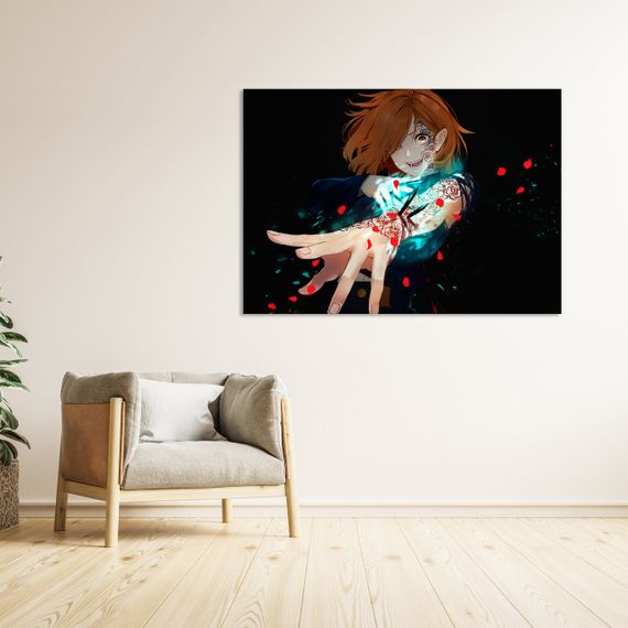 Плакат-постер з принтом Кавун Jujutsu Kaisen Магічна битва Kugisaki Nobara Кугісакі Нобара резонанс манга 1 A4 ПЛ000771(A4)