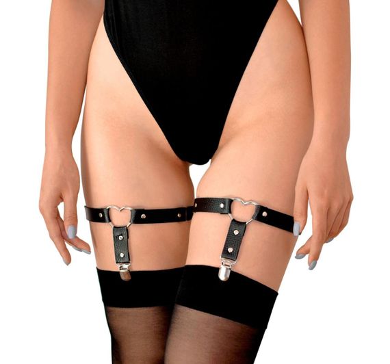 Гартери для панчіх з натуральної шкіри Art of Sex Paula (2 шт.) sexstyle