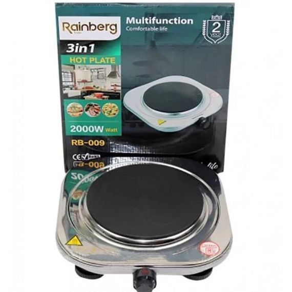 Зручна настільна плита для приготування страв, Електрична плитка одноконфорочна, Побутова електроплитка RC-60 | Зображення 6
