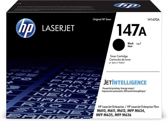 Картридж HP 147A LJ MFP M611/M612/M635/M636 Black (10 500стр) (W1470A)