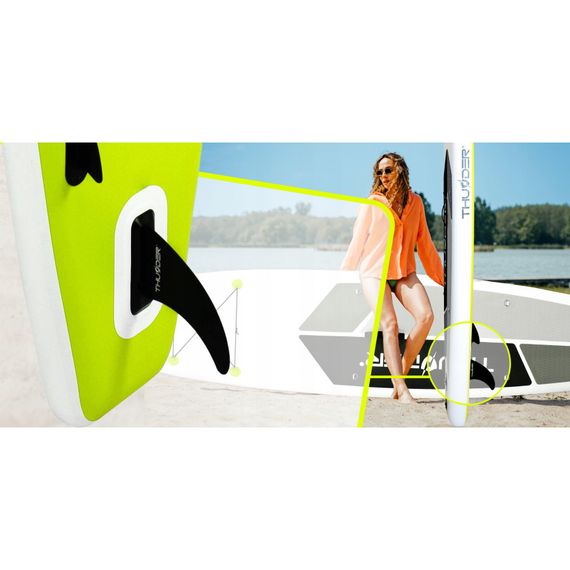 Надувна дошка SUP THUNDER Planet 320 см з веслом Lime | Зображення 7