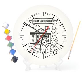 Детский набор для творчества часы раскраска Кропивницкий 30 см (Г0142)