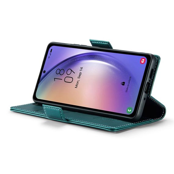 Шкіряний чохол-книжка Retro Case для Samsung Galaxy A35 колір Зелений | Зображення 2