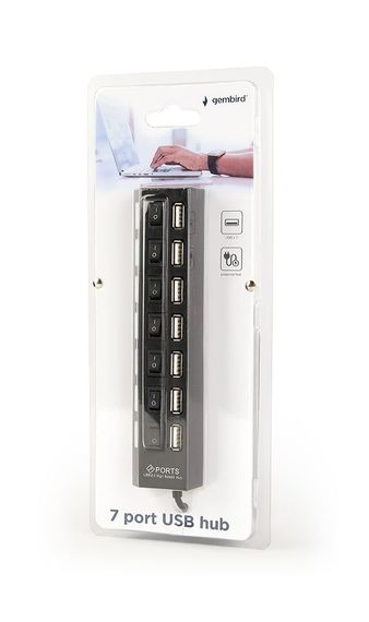 Хаб Gembird UHB-U2P7-03 на 7 портів USB 2.0 | Зображення 2