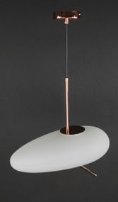 Люстра світлодіодна підвісна LED світильник для квартири на стелю лед 27713 Бронза 45-140х22х40 см.