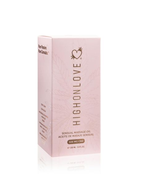 Масажна олія з CBD HighOnLove Sensual Massage Oil Sugar High, 100 мл (Канада) Sex Aura | Зображення 1