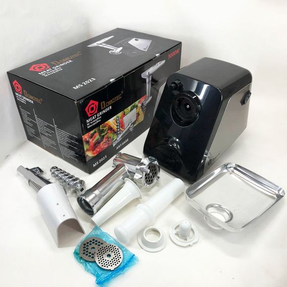 Электрическая мясорубка соковыжималка DOMOTEC MS-2023 (3000 Вт, томаты) RI-468 с насадками | Зображення 4