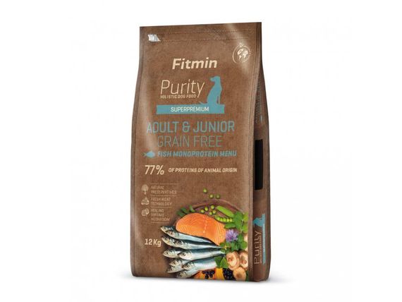 Fitmin dog Purity GF Adult & Junior Fish Menu, 12 кг | Зображення 1
