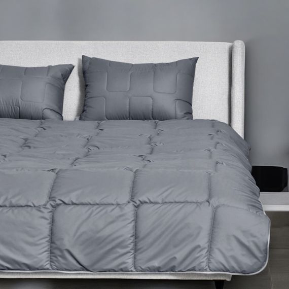 Комплект для сна ManMaker IDEIA полуторный из одеяла 140x210 см, подушки 50x70 см и маски гипоаллергенный | Зображення 1