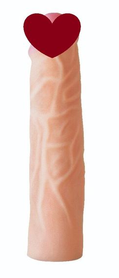 Насадка для страпона тілесна EGZO CIBERSKIN NSTR09 ( 21 см х 4,7 см ) Sex Aura