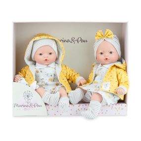 Испанские Куклы 2в1 Интерактивные Близнецы Pitus Koala Twin Набор Новорожденных Пупсов Девочка и Мальчик с Пустышками и Механизмом