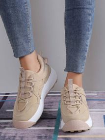 Женские кроссовки Fashion Margaret 4001 40 размер 255 см Бежевый