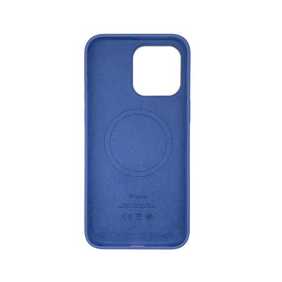 Чехол накладка Silicone Case Full with Magsafe для Apple iPhone 15 Pro- Winter Blue | Зображення 1