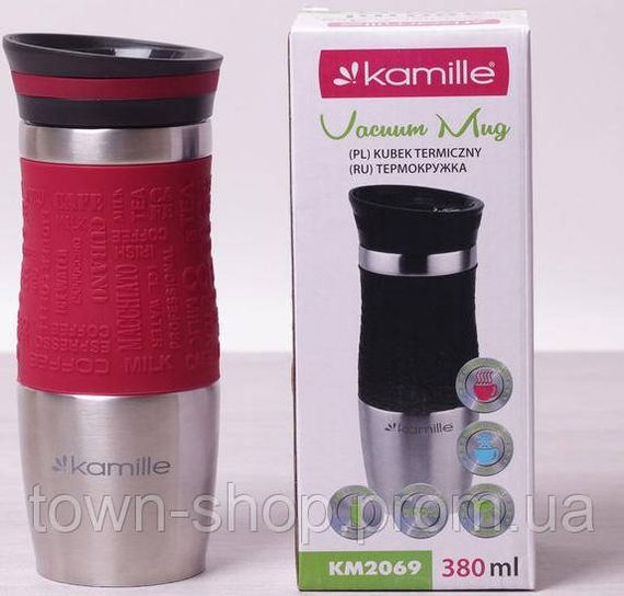 Термокружка Kamille Machiato 380мл из нержавеющей стали KM-2069 | Зображення 4