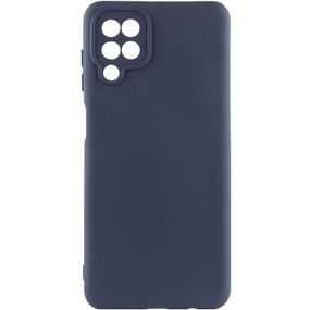 Чехол Silicone Cover Ummi Lakshmi Full Camera (AA) для Samsung Galaxy A12 Синий / Midnight Blue