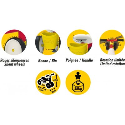 Беговел Smoby Toys Микки Маус. Рокки (721404) | Зображення 5