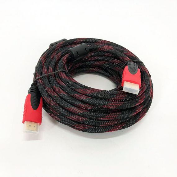 Кабель HDMI - HDMI 10m усиленный в обмотке NE-938 10м шнур