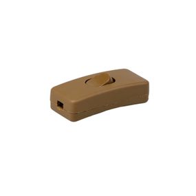 Выключатель для бра на провод прямоугольный SP-1A brown
