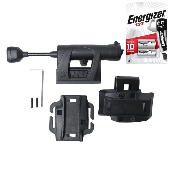 Тактичний ліхтарик на шолом з кріпленням MPLS CHARGE BLACK