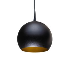 Світильник підвісний (люстра) Bowl P150 Чорний, Золото, Atmolight