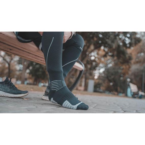 Шкарпетки водонепроникні Dexshell Compression Mudder, р-р S, сірі | Зображення 5