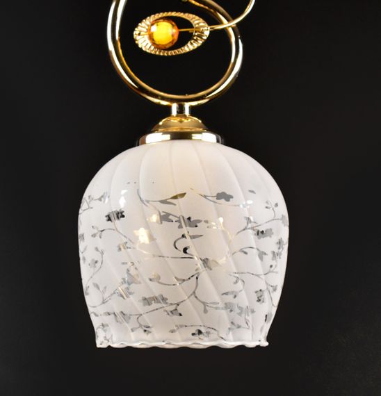 Люстра стельова на 1 лампочку 25344 Золото 33х15х15 см. | Зображення 1