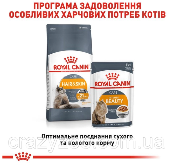Консерва для дорослих котів Royal Canin Intense Beauty для підтримання краси шерсті 85 г 4071001 | Зображення 3