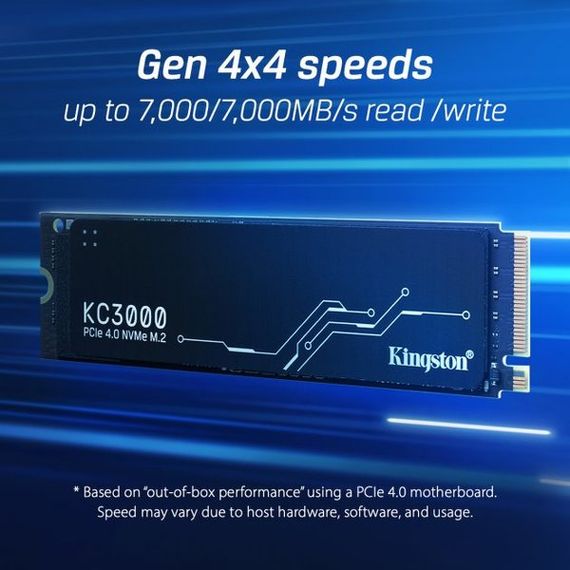 SSD накопичувач Kingston 1TB M.2 KC3000 NVMe 2280 (SKC3000S/1024G) | Зображення 7