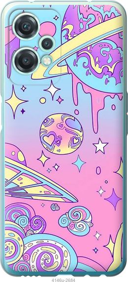 Чехол на OnePlus Nord CE 2 Lite Розовая галактика "4146u-2684-17620"