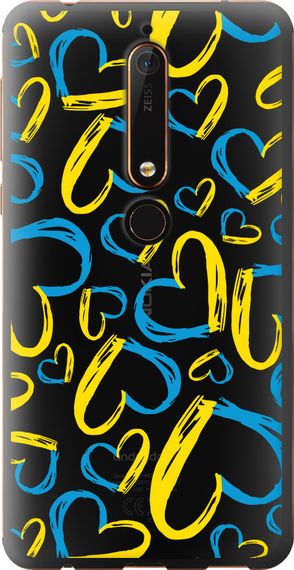 Чехол на Nokia 6.1 Сердца UA "5292u-1628-17620"