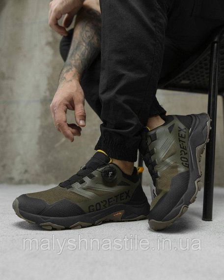 Мужские кроссовки Gore-Tex grey/olive  A2897-5 НП5037 | Зображення 4