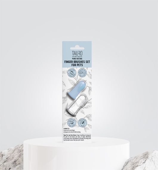 Зубна щітка для собак та котів Tauro Pro Line, 2 шт | Зображення 1