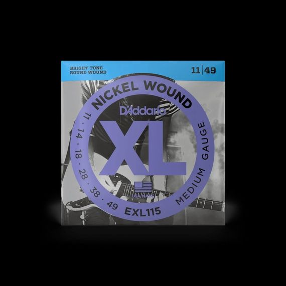 Струни D'Addario струни для електрогітари Daddario Nickel Wound 11-49 | Зображення 1