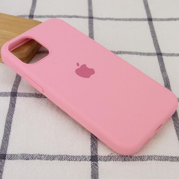 Чохол Silicone Case Full Protective (AA) для Apple iPhone 12 Pro / 12 (6.1") Рожевий / Light pink | Зображення 1